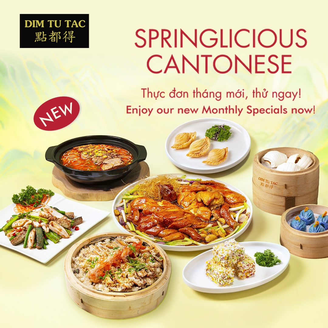 DIM TU TAC RA MẮT THỰC ĐƠN THÁNG MỚI🌸SPRINGLICIOUS CANTONESE🌸