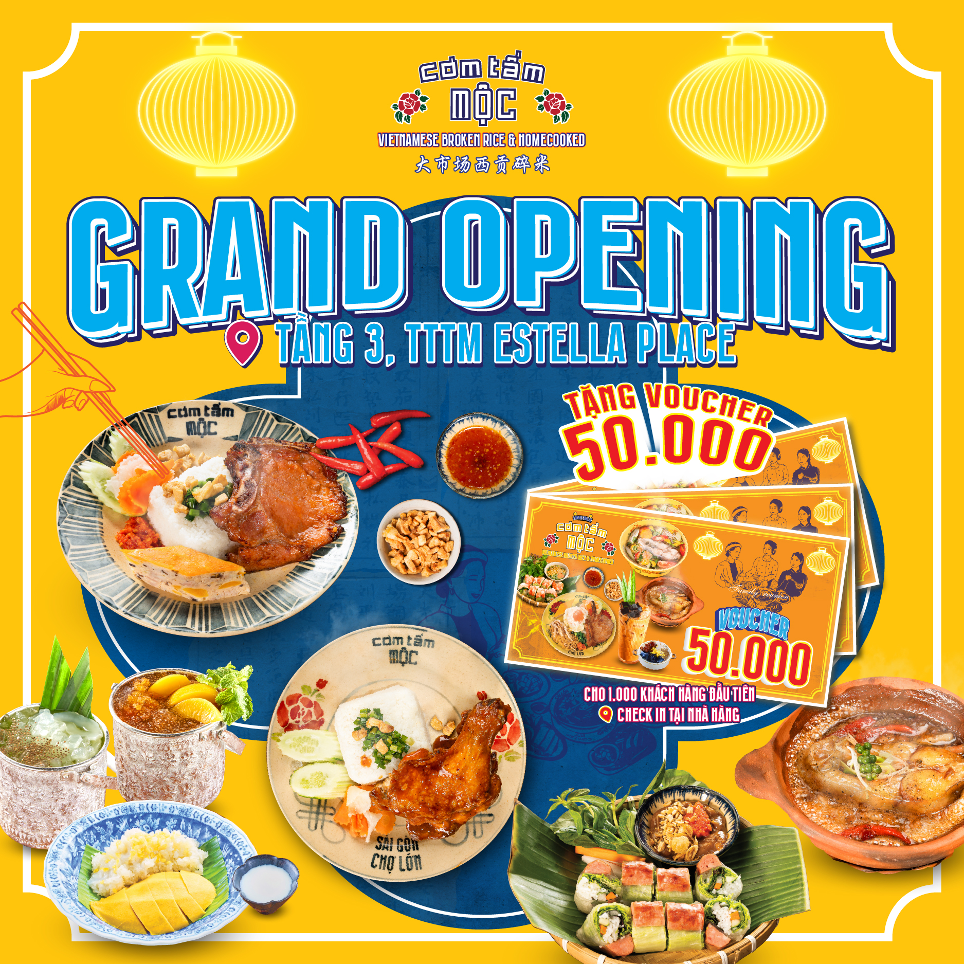 [Grand Opening]🎉COM TAM MOC AT ESTELLA PLACE🎉