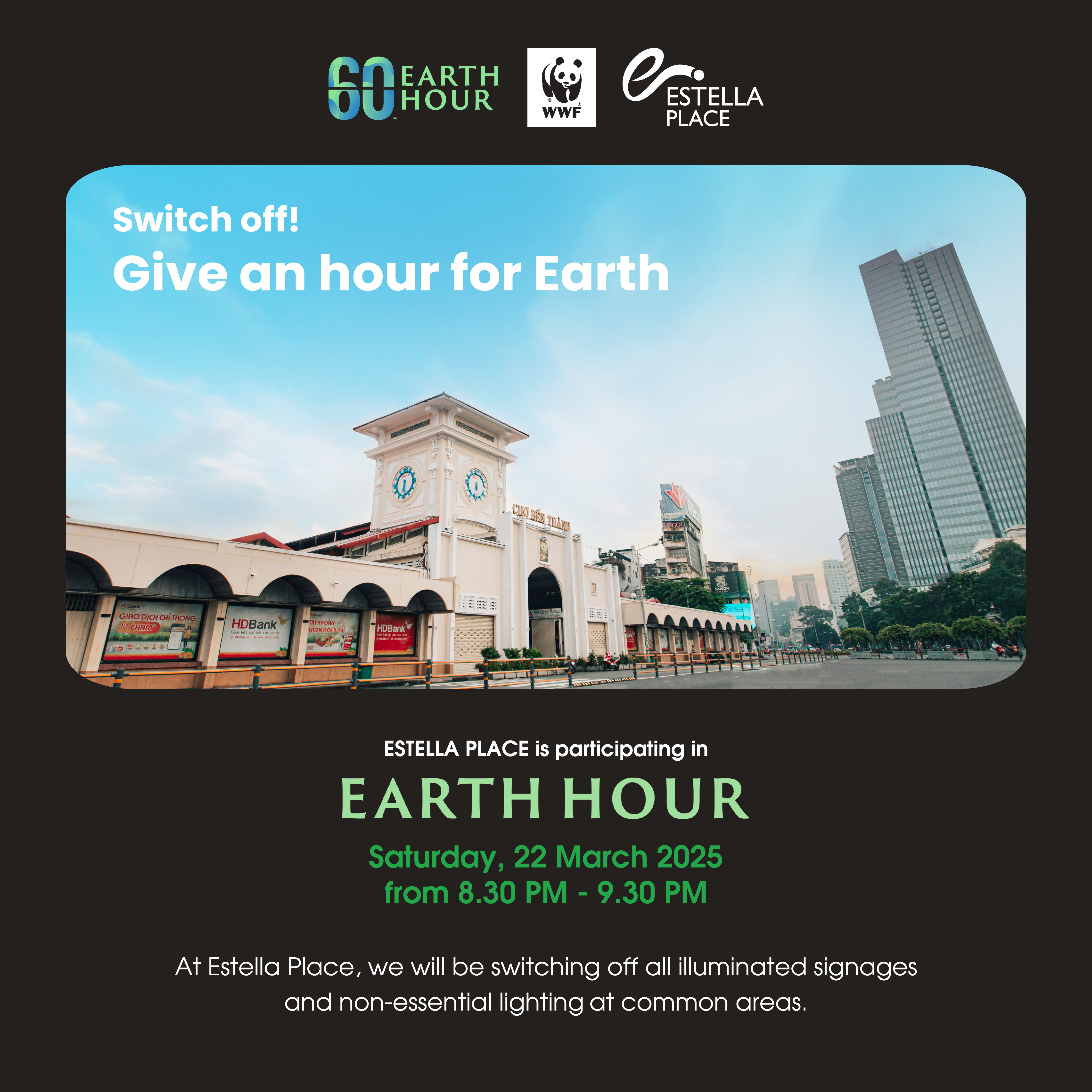 EARTH HOUR: WHAT WILL YOU DO IN 60 MINUTES?