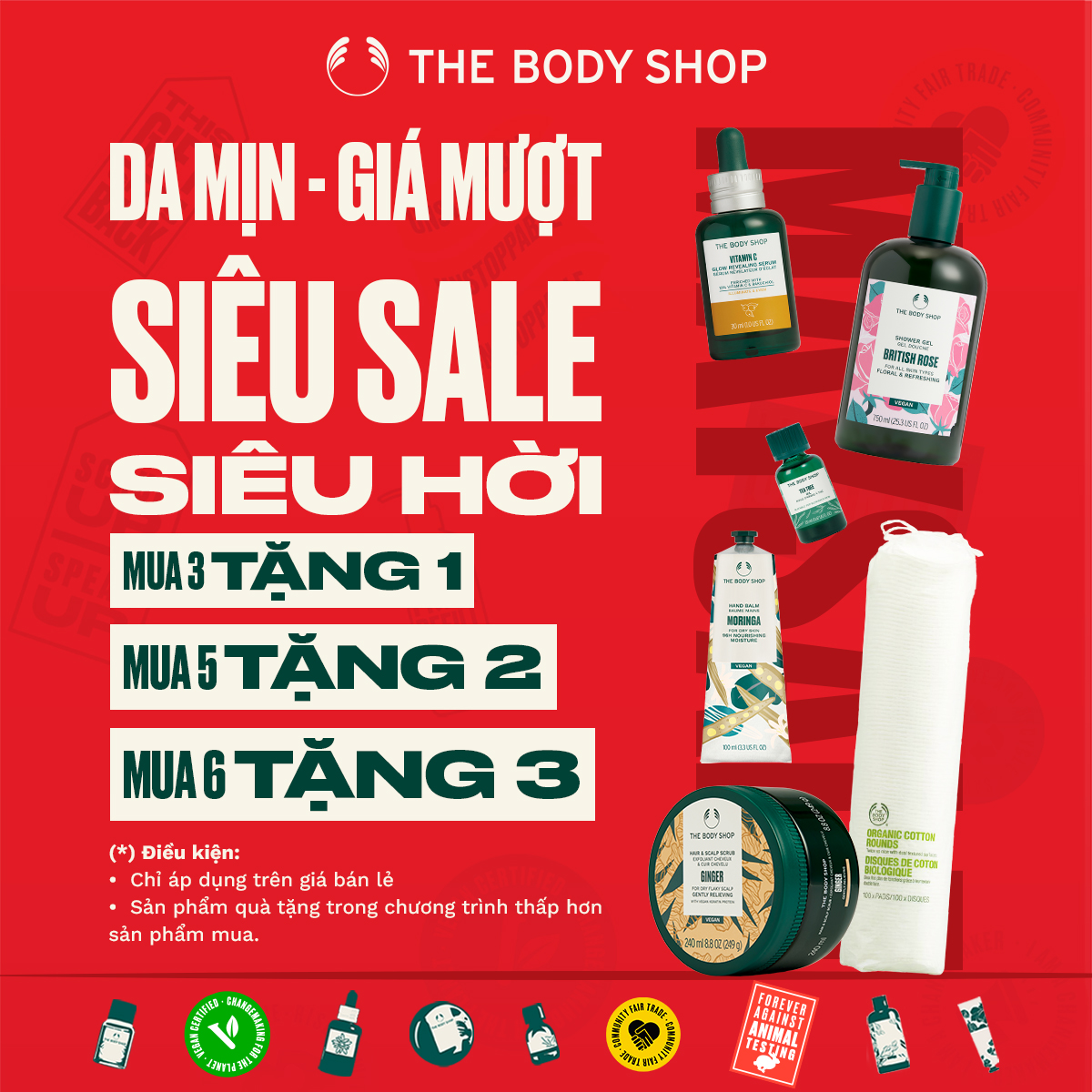 THE MORE YOU SHOP – THE MORE YOU GET - SUPER SAVINGS FROM THE BODY SHOP
