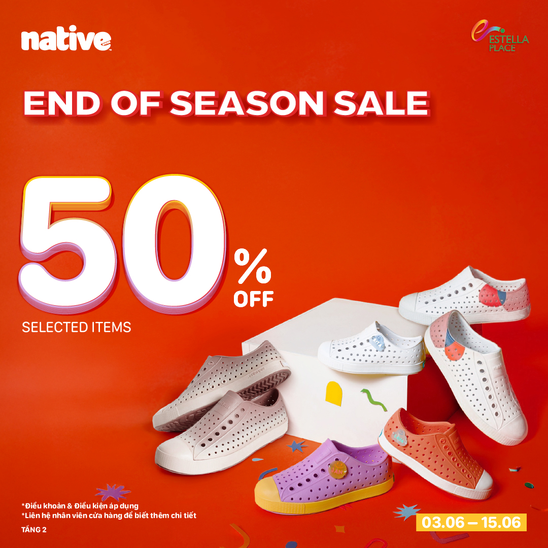 NATIVE SHOES - END OF SEASON SALE