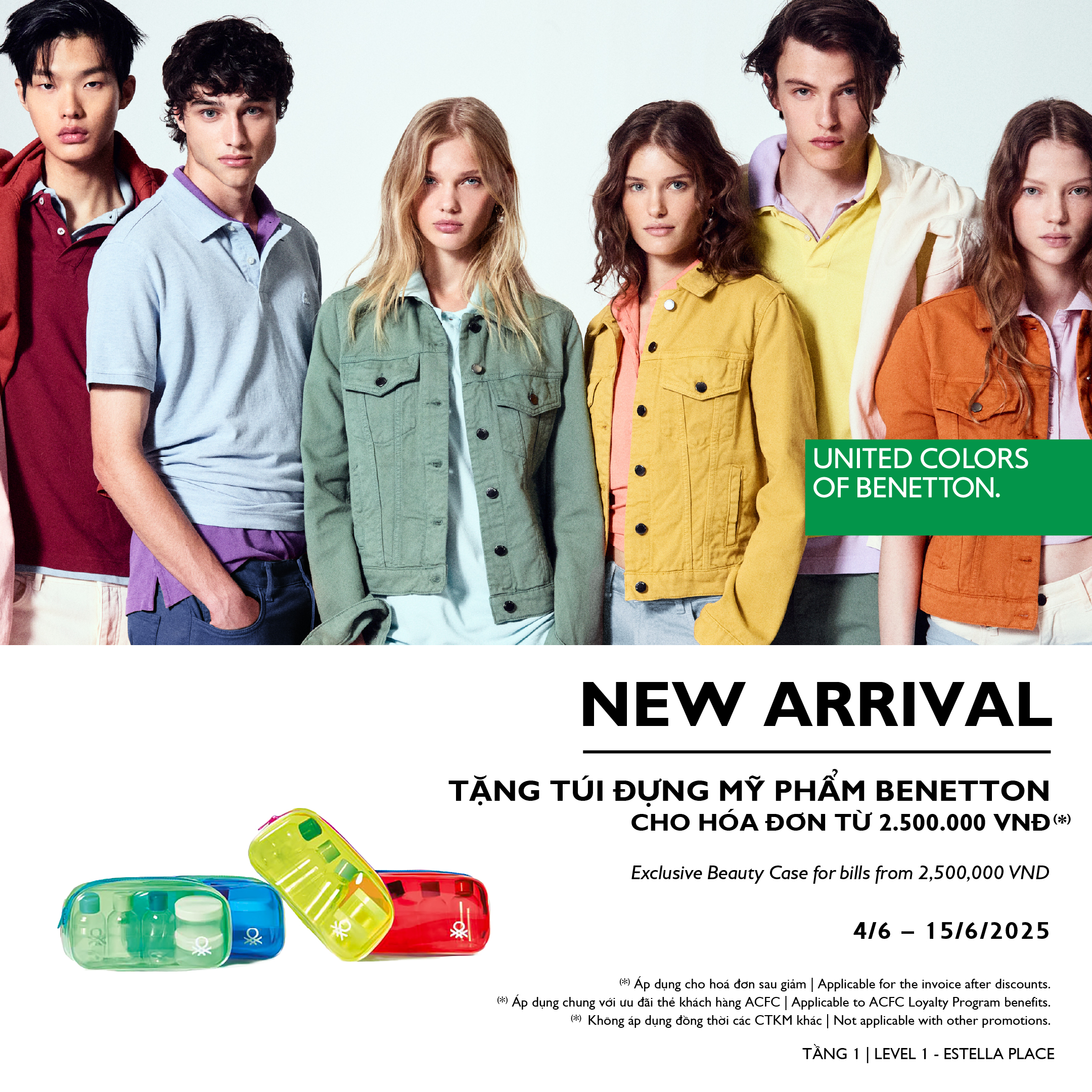 UNITED COLORS OF BENETTON - NEW ARRIVAL - GET EXCLUSIVE BEAUTY CASE