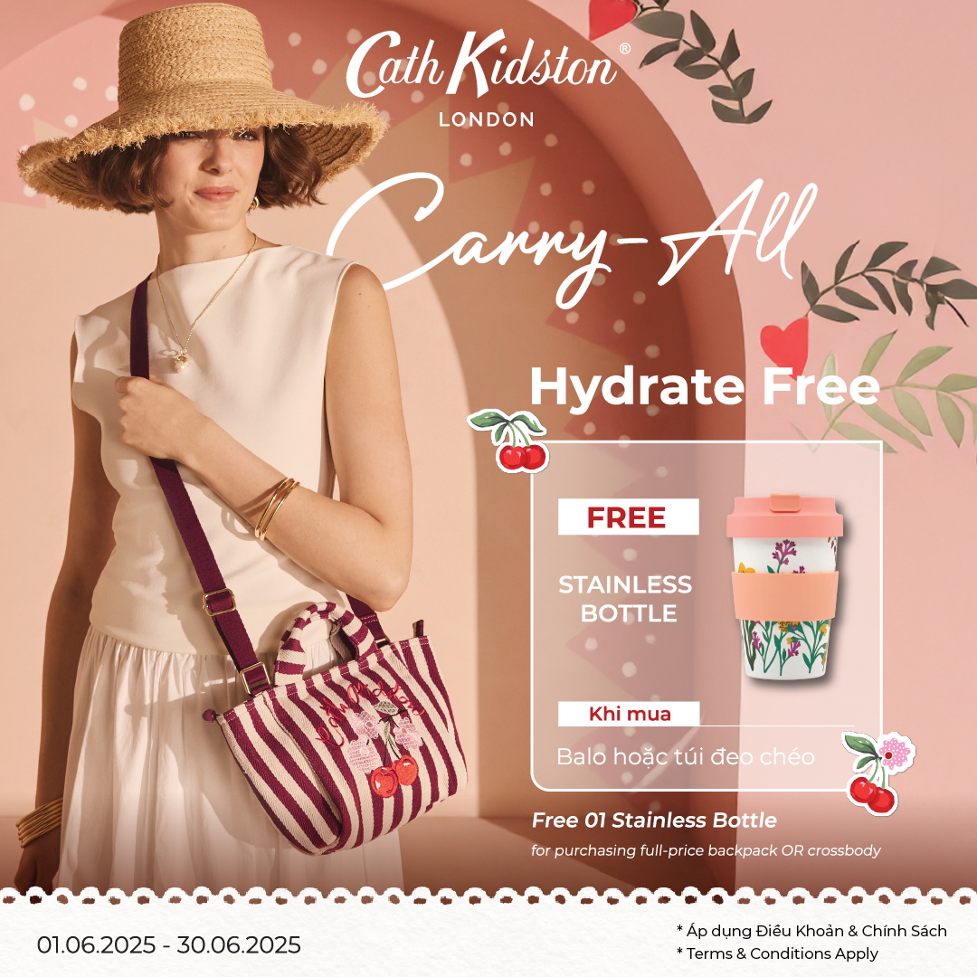 🌸 CARRY ALL - HYDRATE FREE: EMBRACE A BRIGHT SUMMER, FULL OF STYLE WITH CATH KIDSTON! 🌸