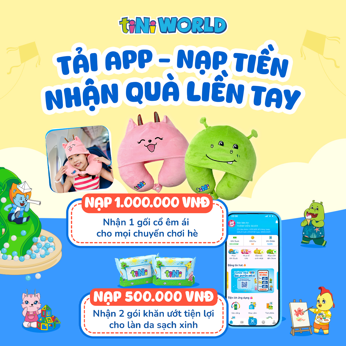 🎁TOP-UP & GET CUTE GIFTS INSTANTLY WITH THE TINI APP!