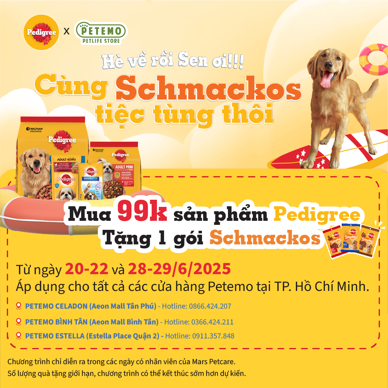 🌞HÈ VỀ RỒI SEN HƠI, CÙNG PEDIGREE TIỆC TÙNG TẠI PETEMO🌞