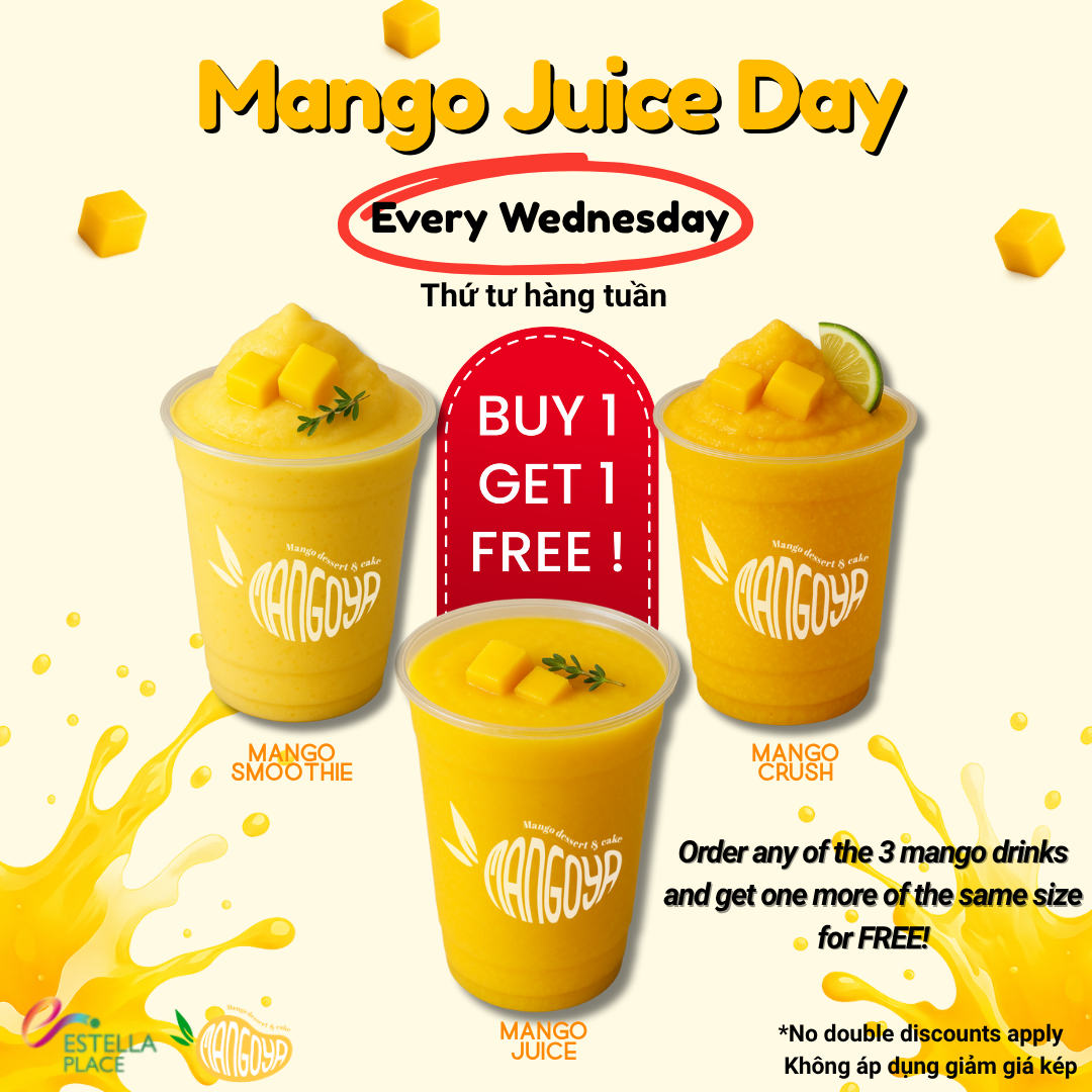 🥭 THỨ TƯ LÀ NGÀY NƯỚC ÉP XOÀI!