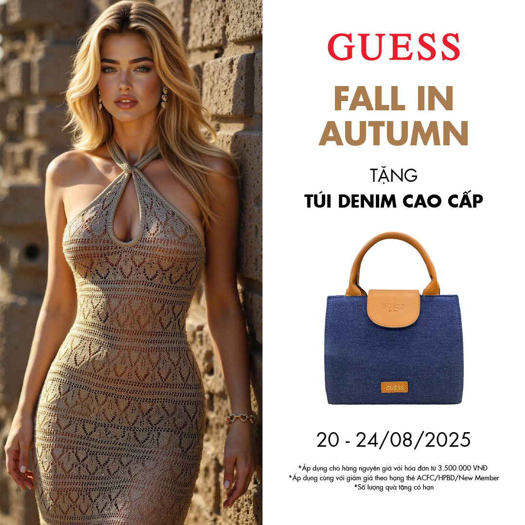 GUESS - FALL IN AUTUMN - TẶNG TÚI DENIM CAO CẤP