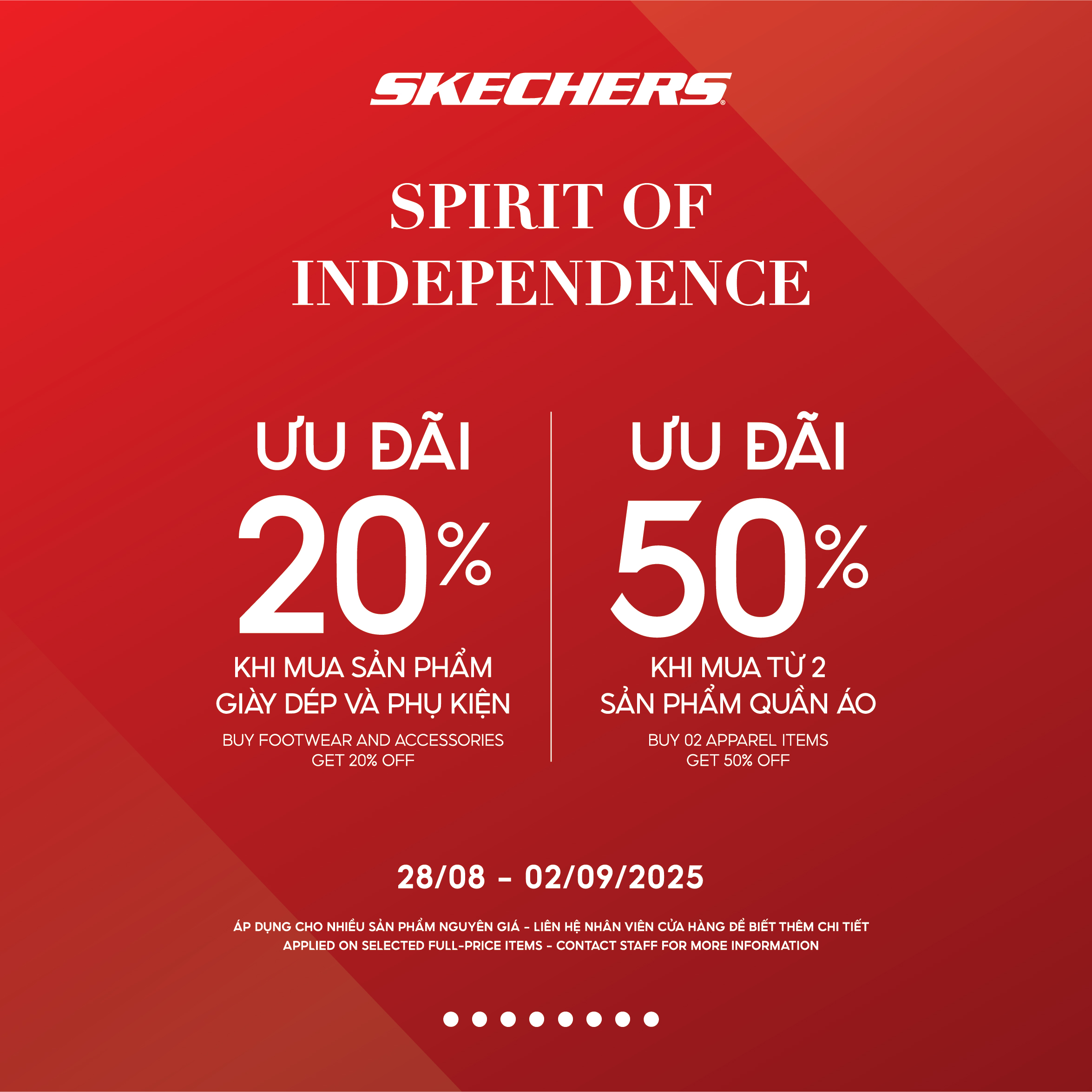 ĐÓN LỄ LỚN, SĂN ƯU ĐÃI LỚN CÙNG SKECHERS