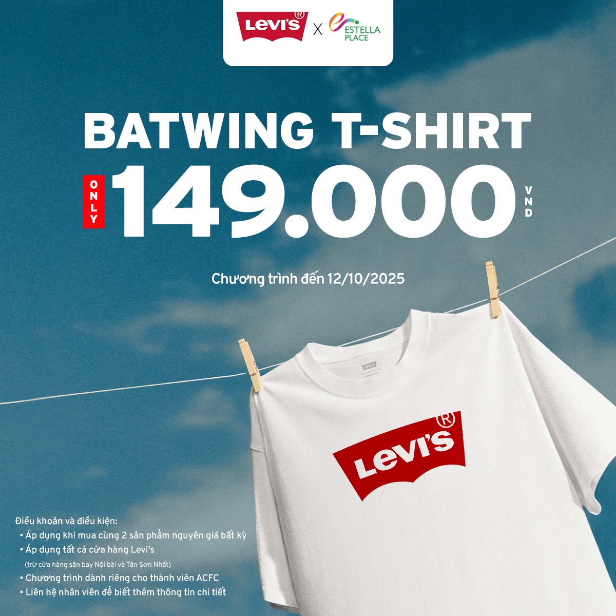 LEVI'S LOVERS DEAL - LEVI'S BATWING T-SHIRTS FROM ONLY 149K ❤️