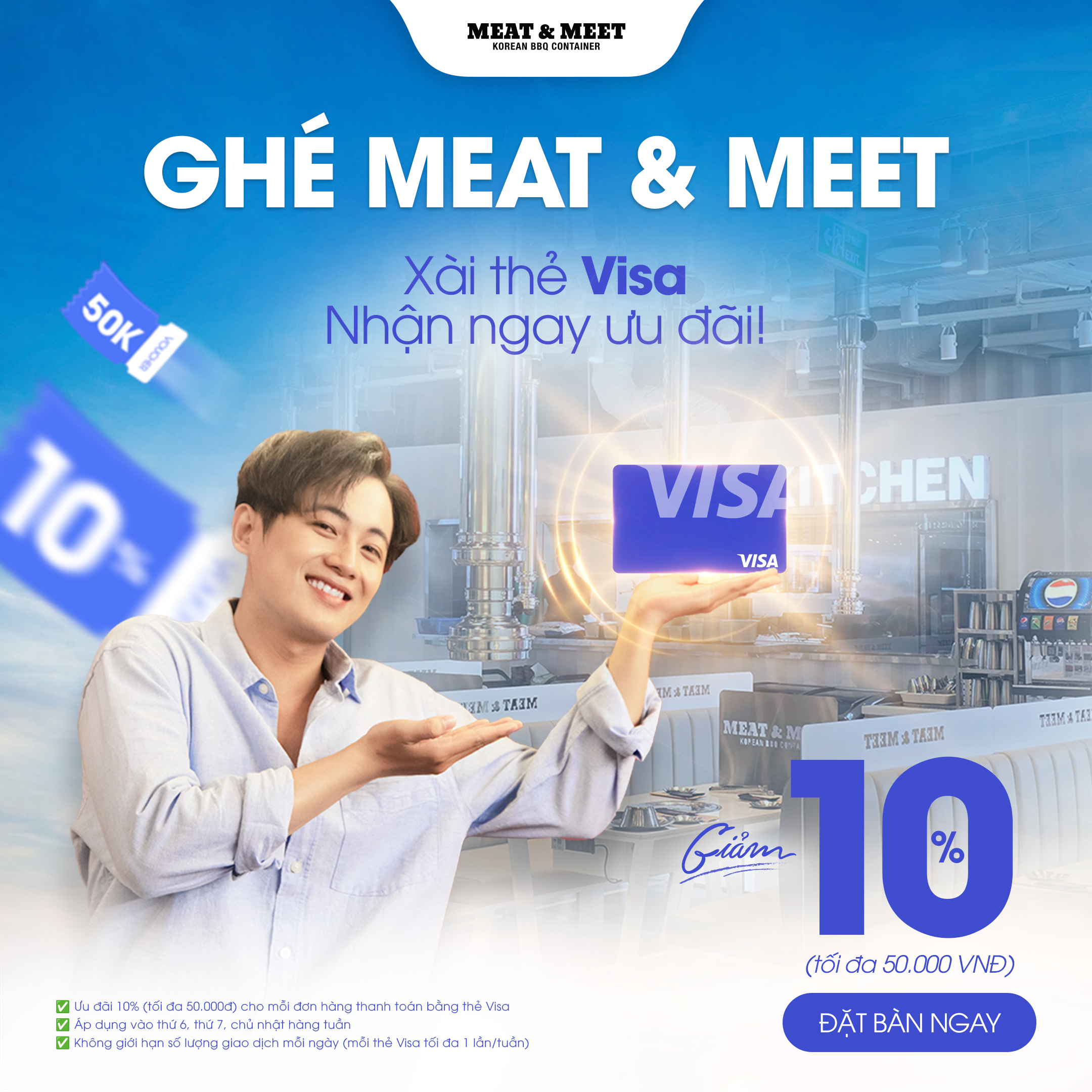 "QUẸT QUẸT" VISA – GIẢM NGAY 10% + HAPPY HOUR GIẢM THÊM 30% OH WOW