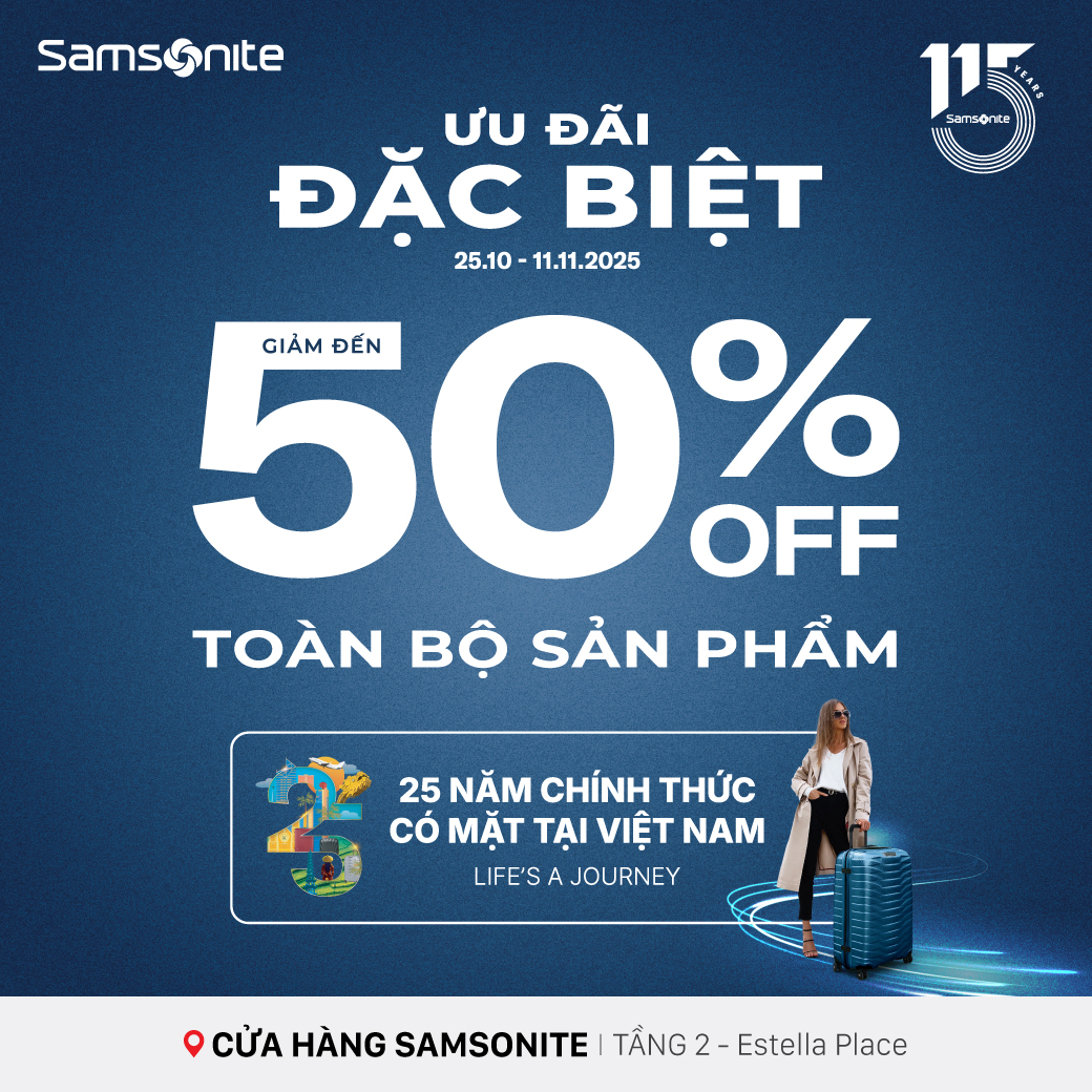 ⭐ CELEBRATING OVER 25 YEARS OF SAMSONITE IN VIETNAM
