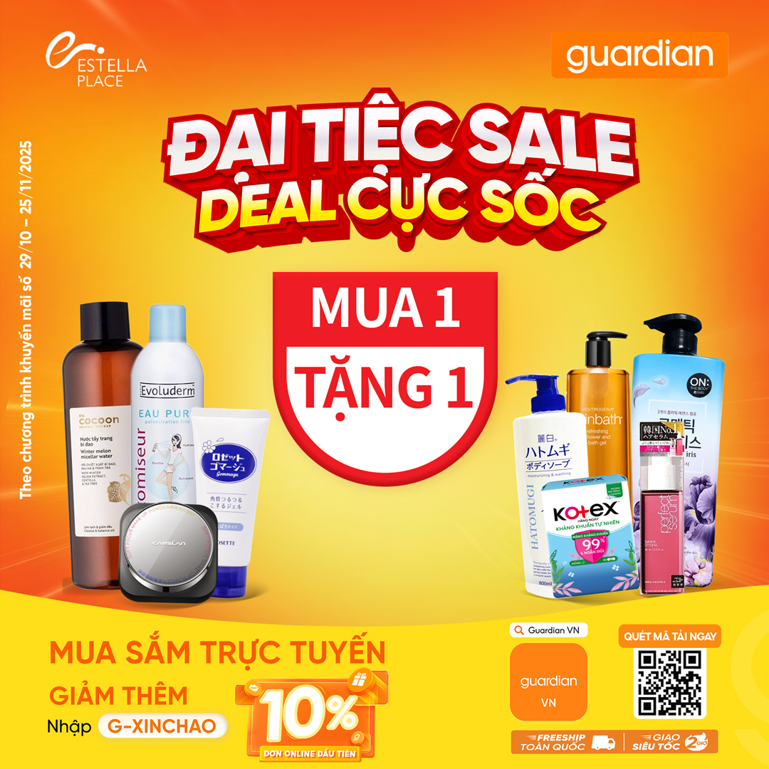 ĐẠI TIỆC SALE - DEAL CỰC SỐC TẠI GUARDIAN!