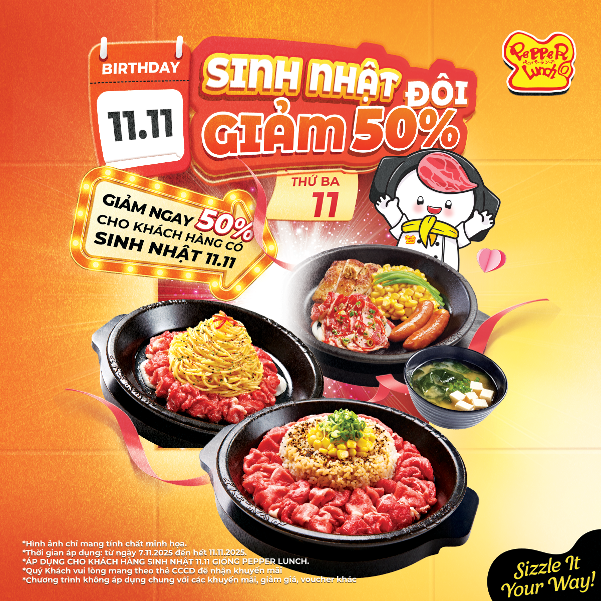 SINH NHẬT PEPPER LUNCH VIỆT NAM