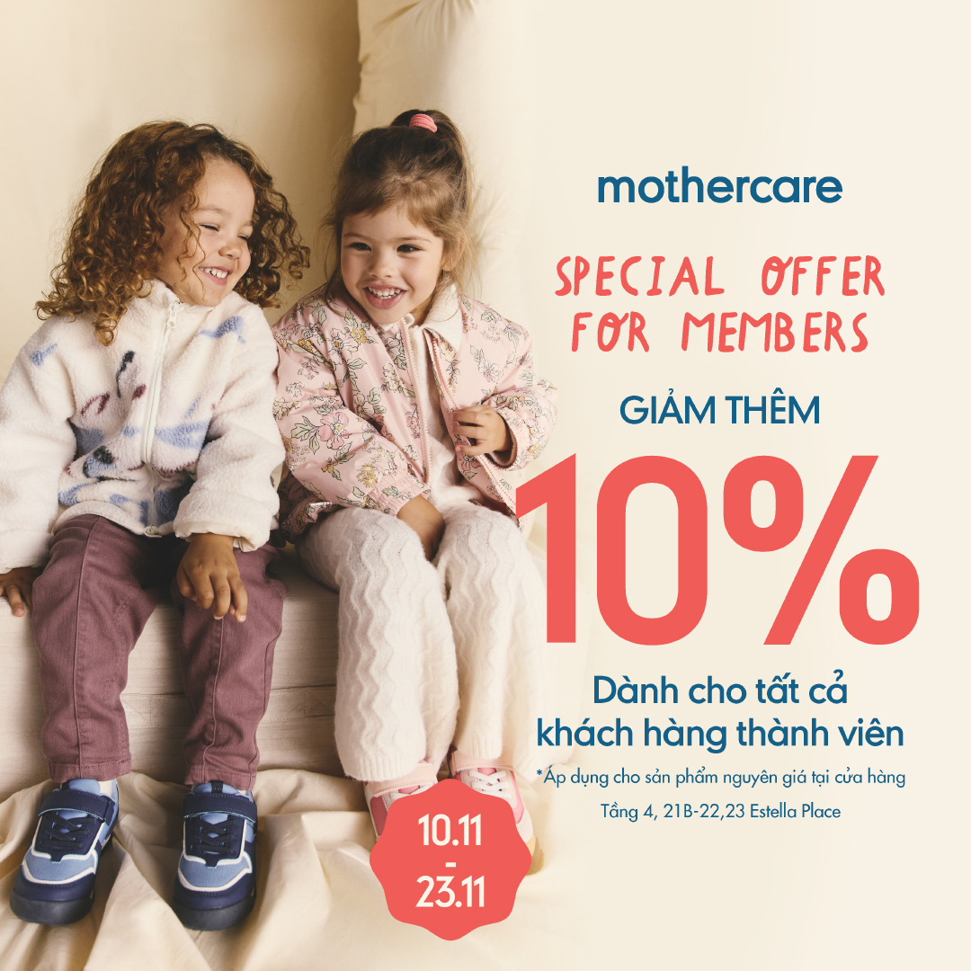 MOTHERCARE - CHƯƠNG TRÌNH LOYALTY THÁNG 11