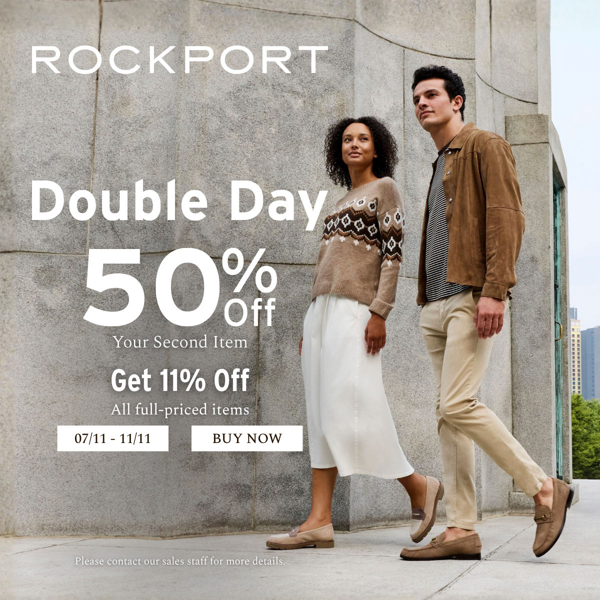 ROCKPORT DOUBLE DAY – YOUR STYLE, YOUR EXCLUSIVE PRIVILEGE