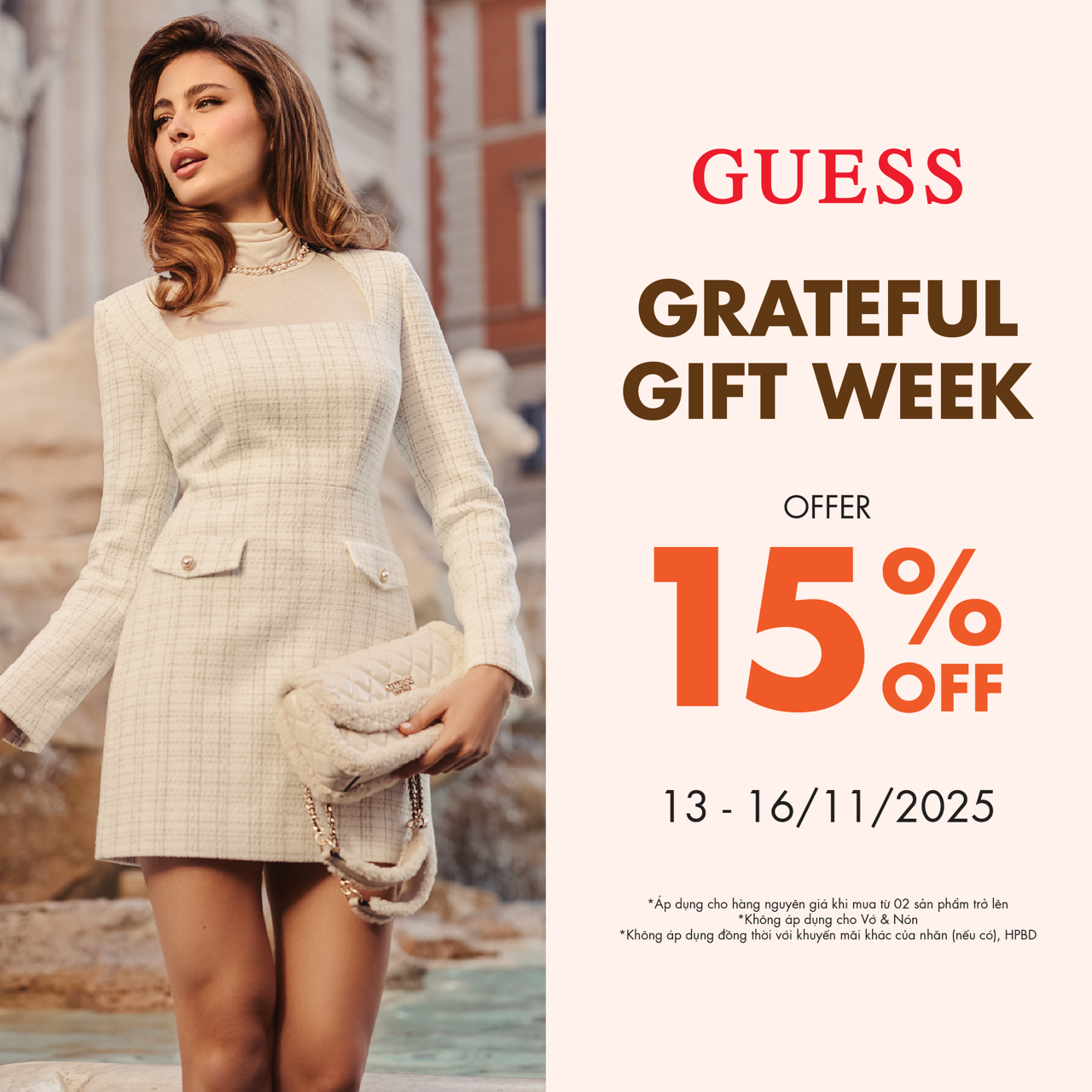 GUESS | GRATEFUL GIFT WEEK - OFFER 15% OFF