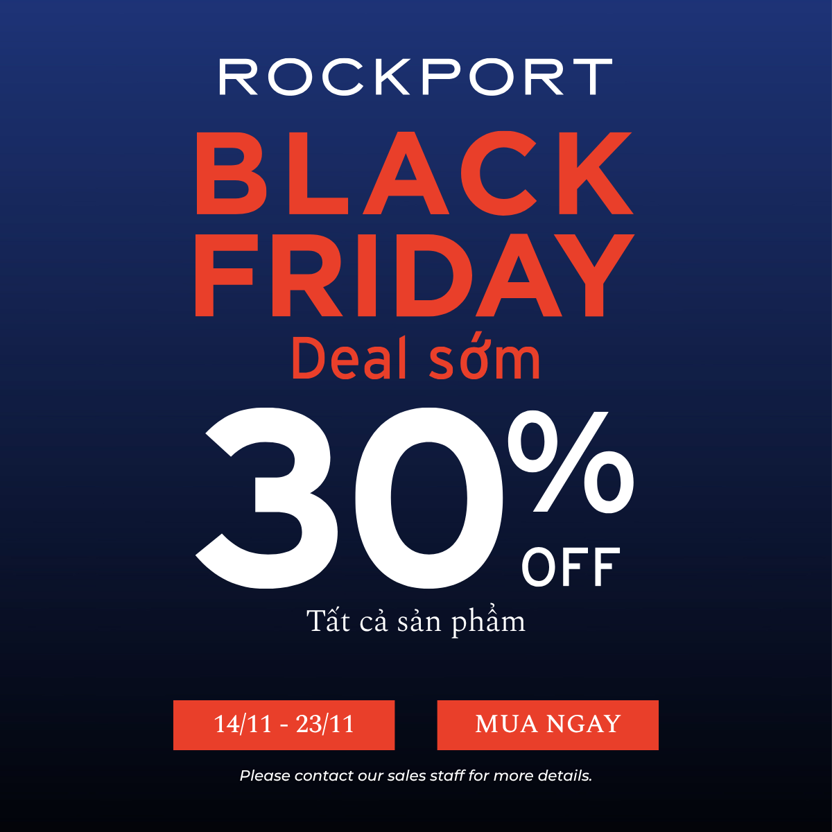 💥 BLACK FRIDAY DEAL SỚM - ROCKPORT SALE BÙNG NỔ 🔥
