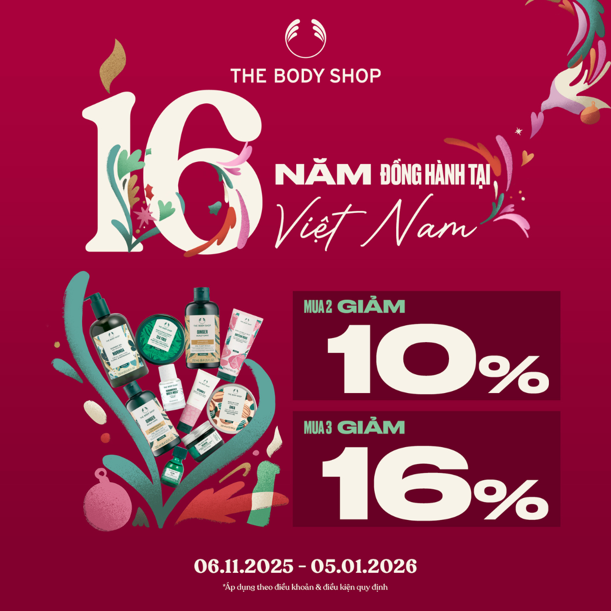 🎉 THE BODY SHOP VIETNAM - 16 YEARS OF SPREADING BEAUTY WITH PURPOSE 🎉