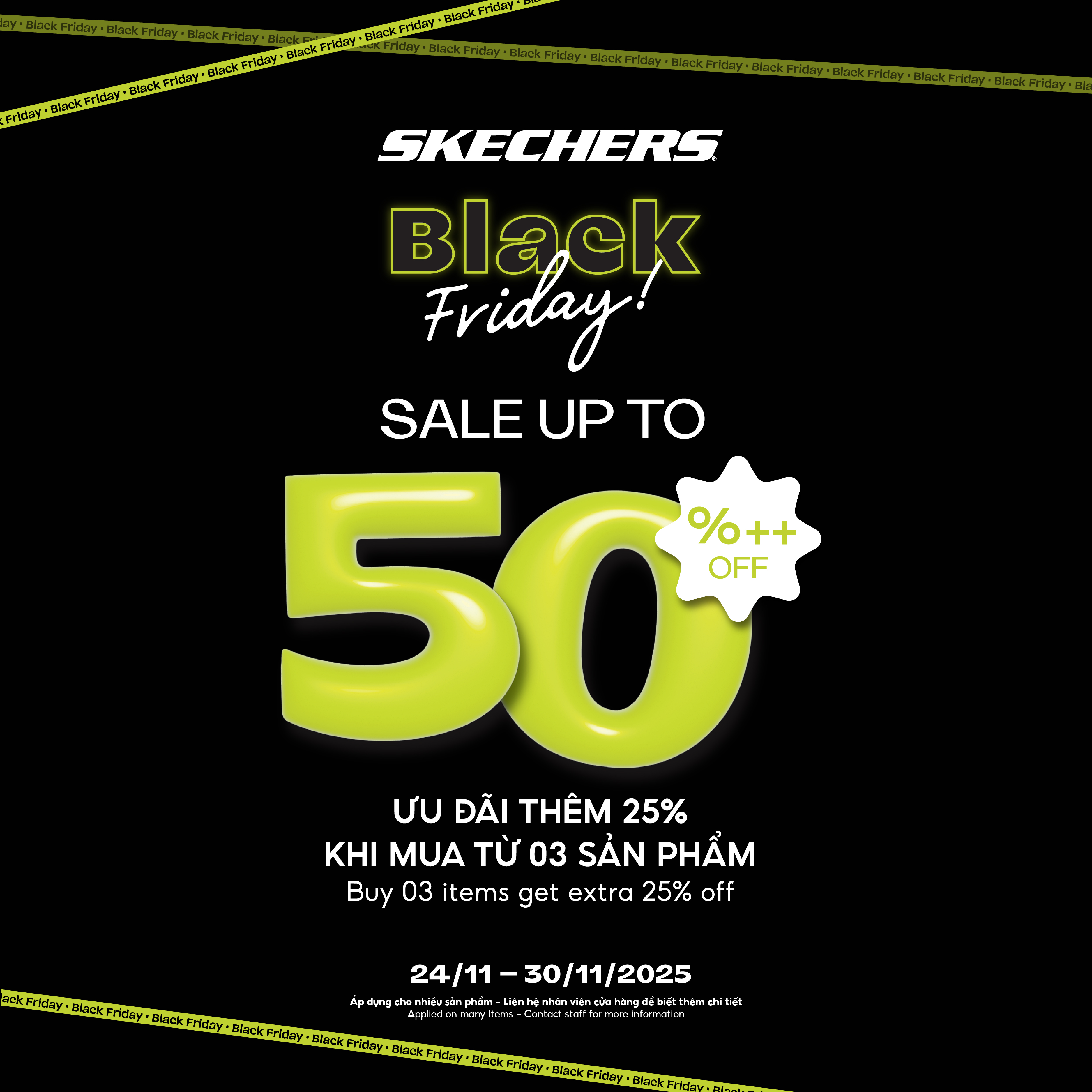 BLACK FRIDAY - SALE UP TO 50% + EXTRA 25% OFF 🎉