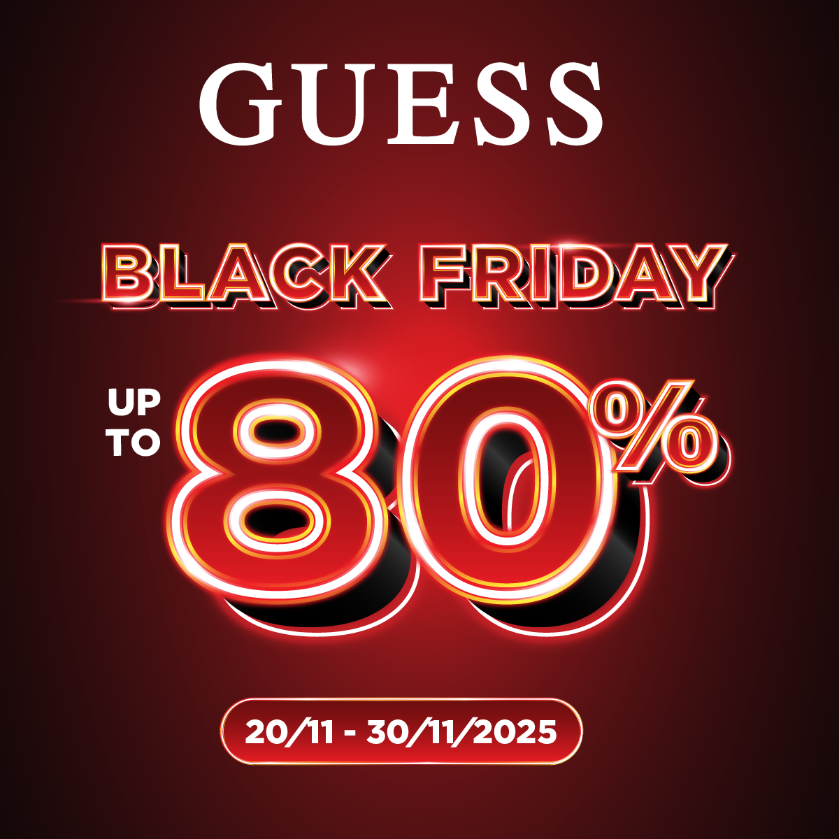 GUESS - BLACK FRIDAY - SALE UP TO 80%
