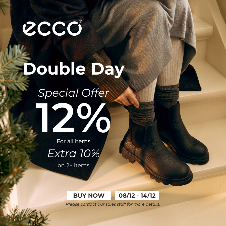 🔥 ENJOY ECCO DOUBLE DAY OFFERS THIS DECEMBER 🔥