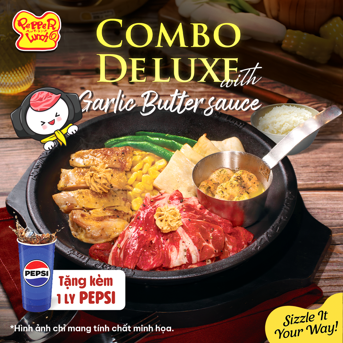 MÓN MỚI TỚI RỒI NÈ CẢ NHÀ ƠIIII   COMBO DELUXE – NGON ĐỦ VỊ, “XÌ XÈO” ĐỦ ĐÃ!