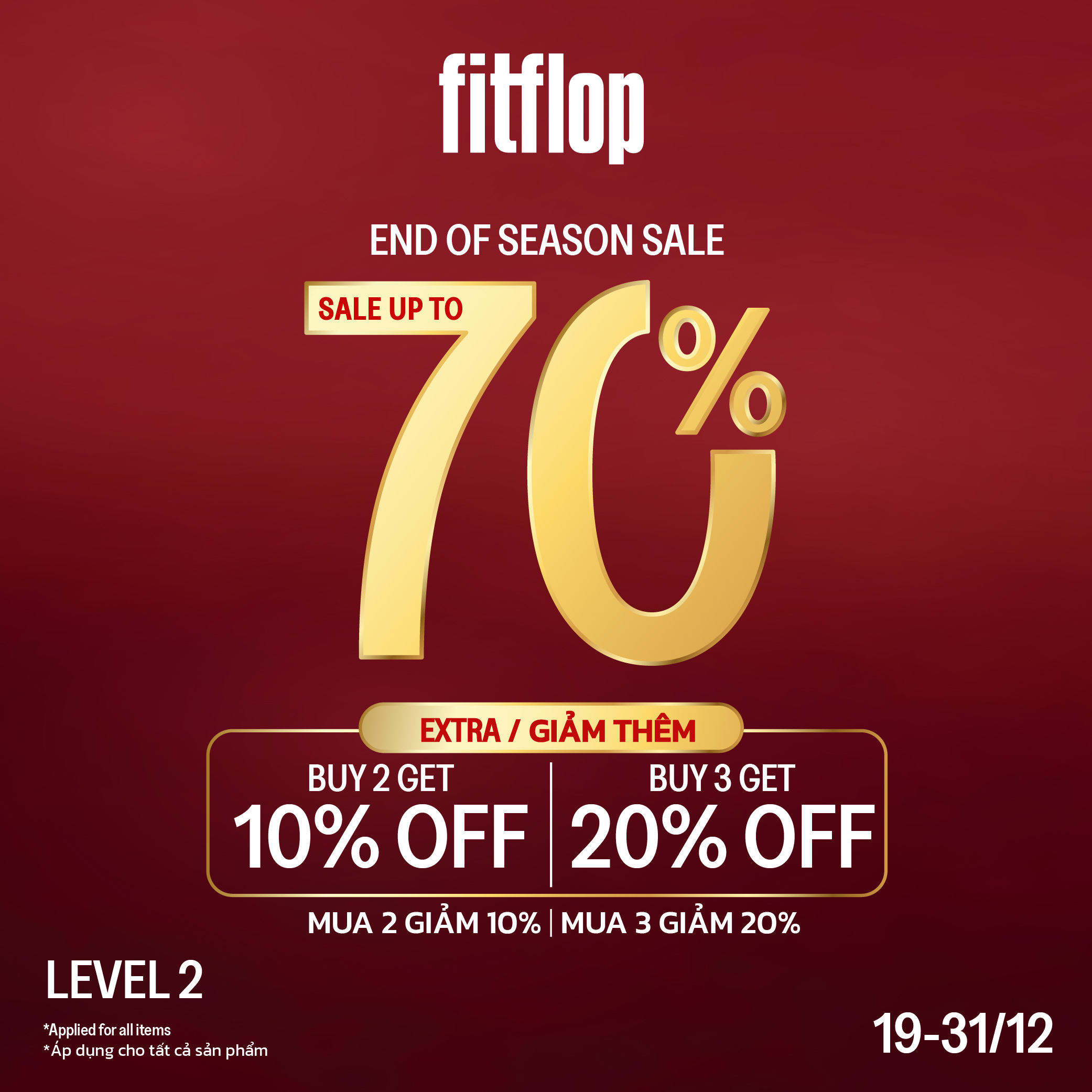 TIỆC SALE CUỐI NĂM TỪ FITFLOP - ƯU ĐÃI LÊN TỚI 70%