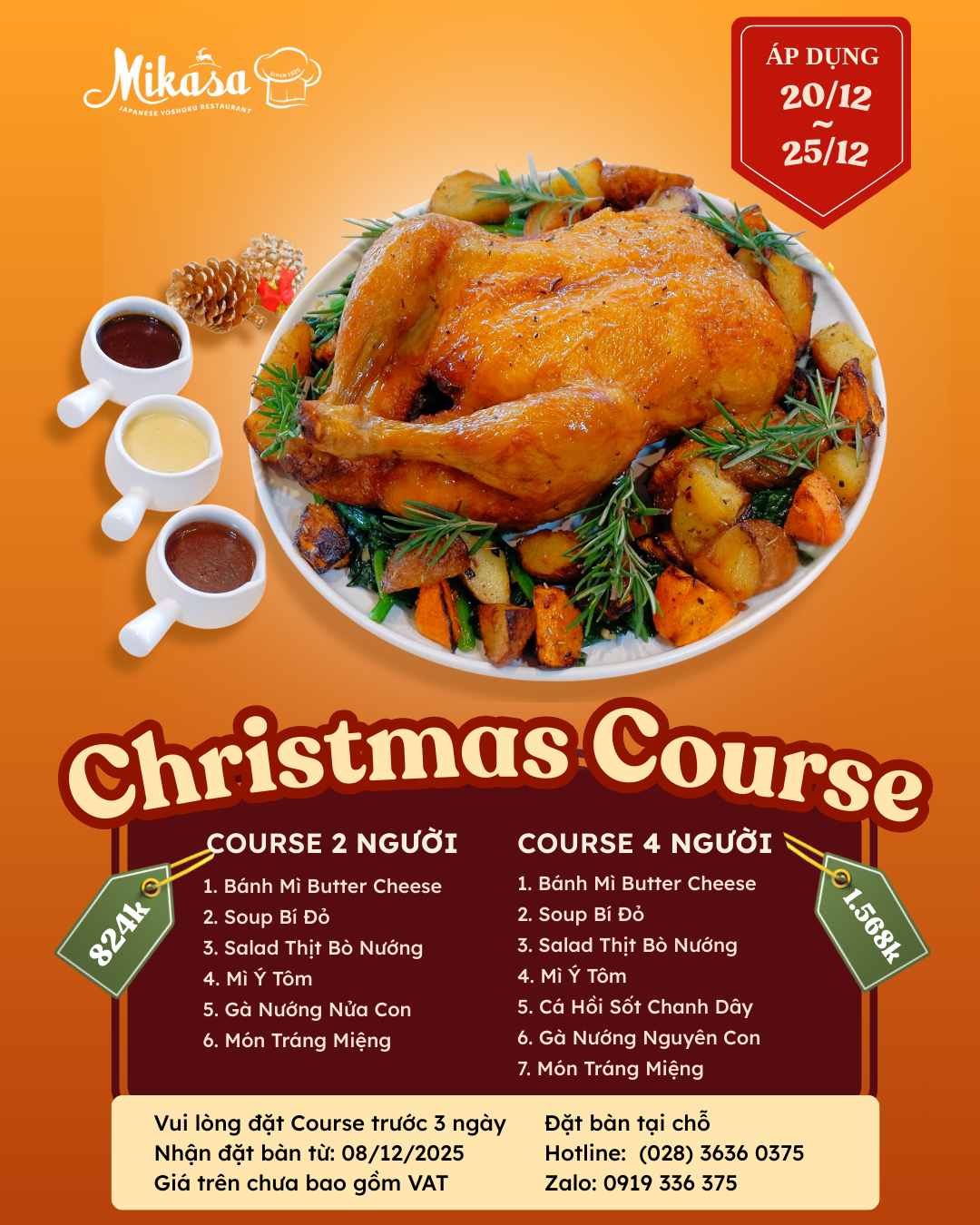 🎄 A JOYFUL CHRISTMAS AT MIKASA YOSHOKU: GREAT FOOD, LOVELY GIFTS 🎁