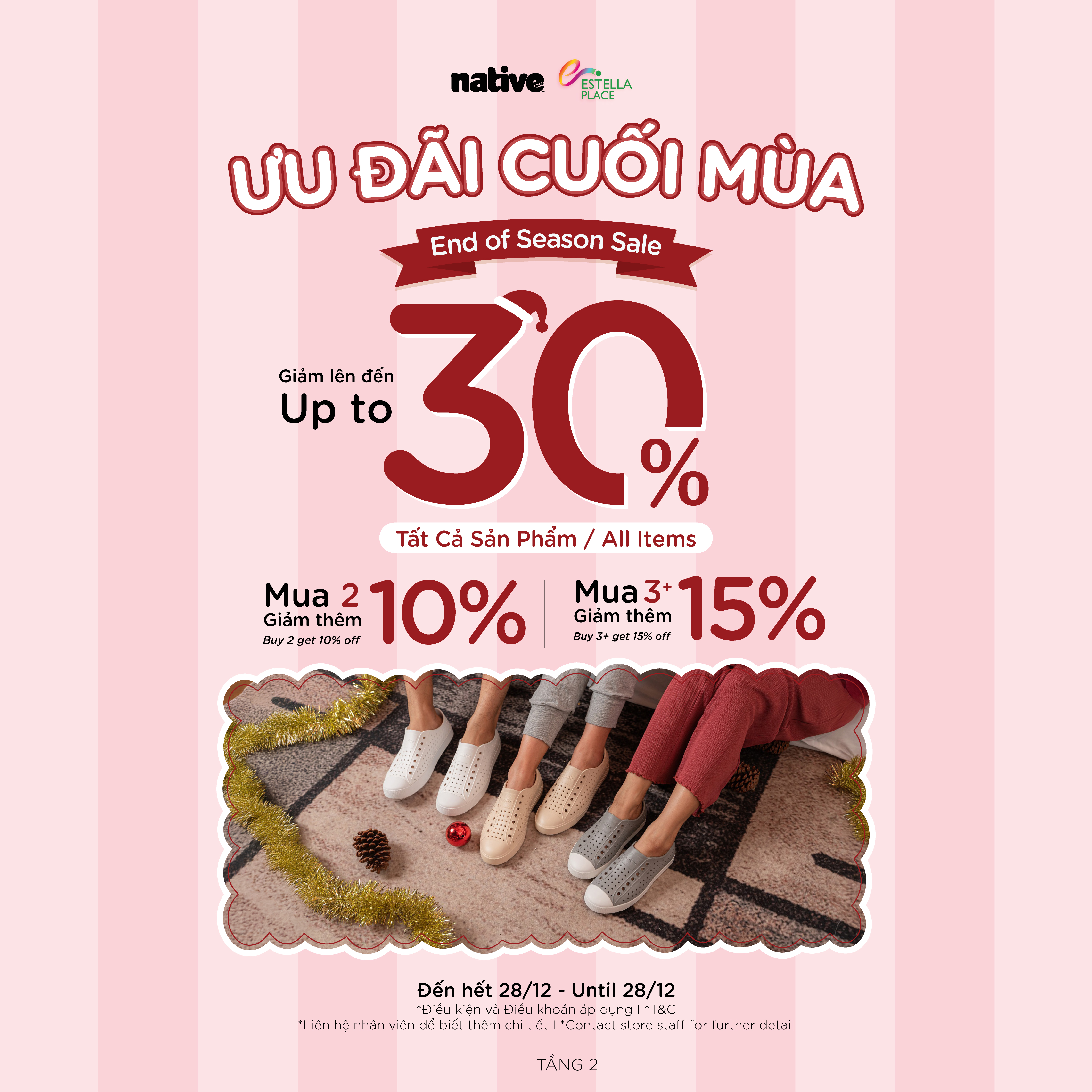 ƯU ĐÃI CUỐI MÙA - GIẢM LÊN ĐẾN 30% TẤT CẢ SẢN PHẨM