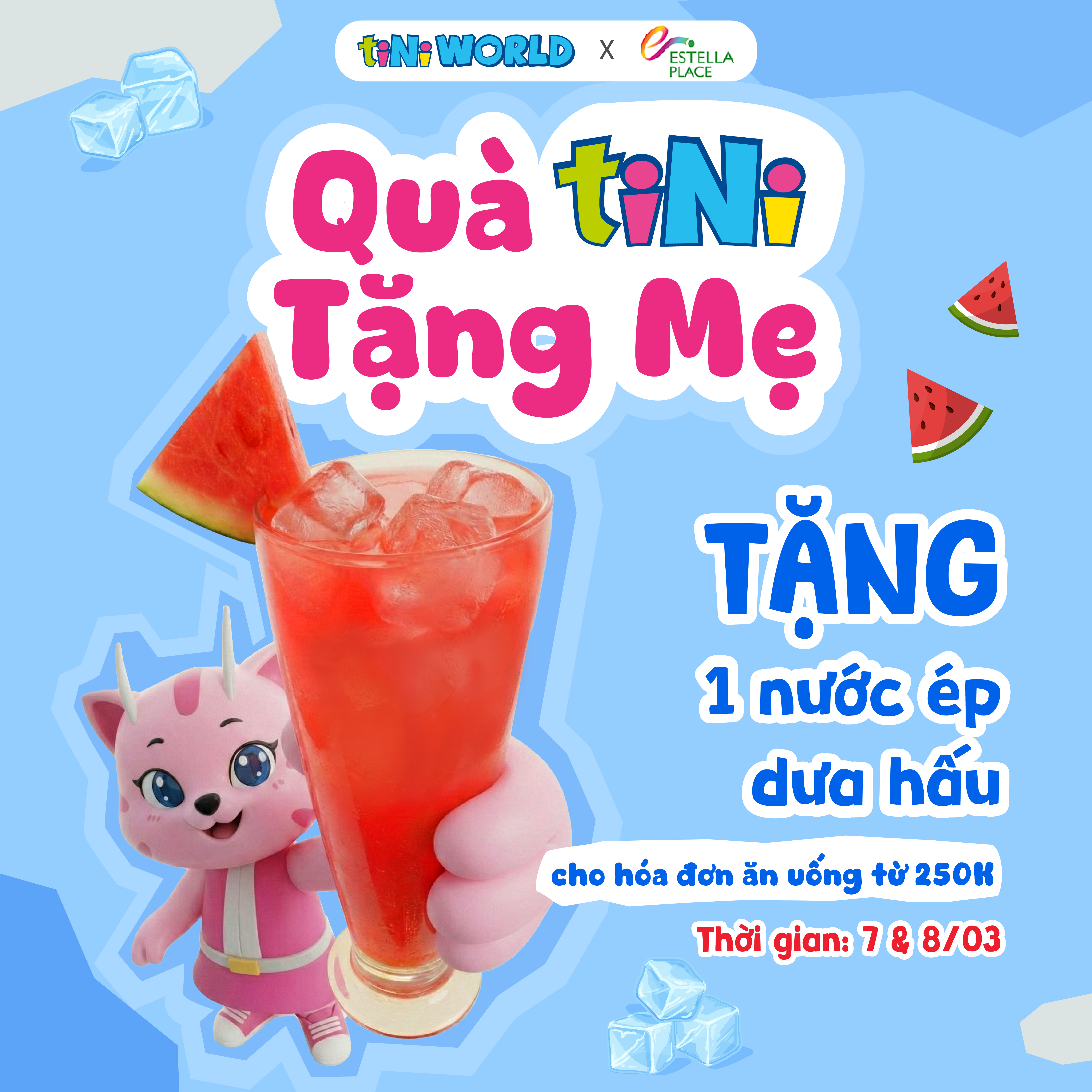CHÚC MỪNG QUỐC TẾ PHỤ NỮ - GHÉ TINI TẦNG 4 RINH QUÀ MÁT LẠNH