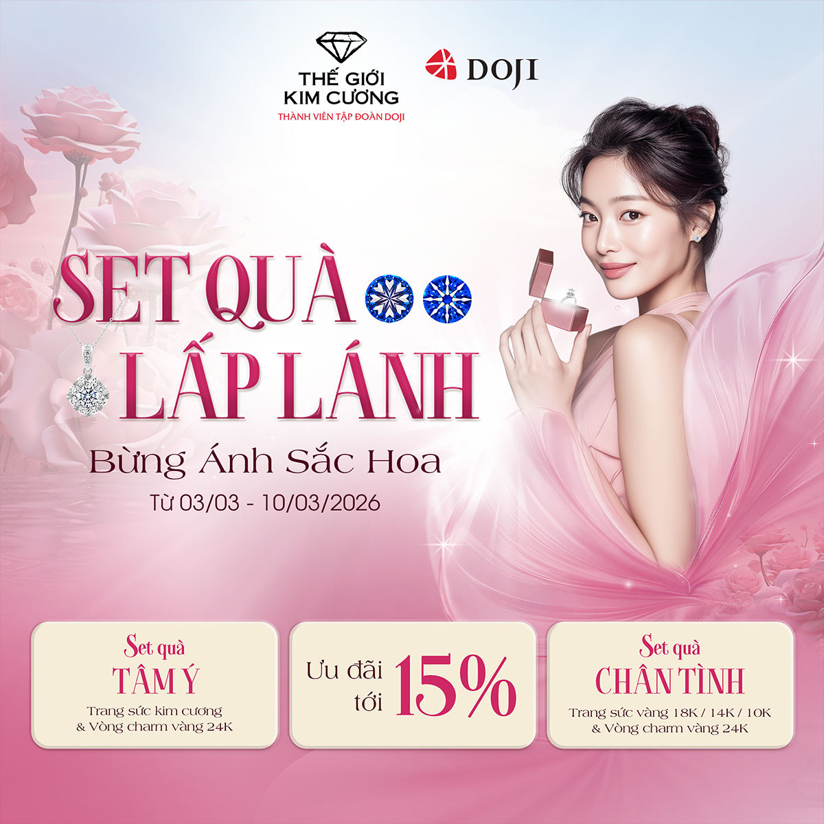 SET QUÀ LẤP LÁNH - BỪNG ÁNH SẮC HOA