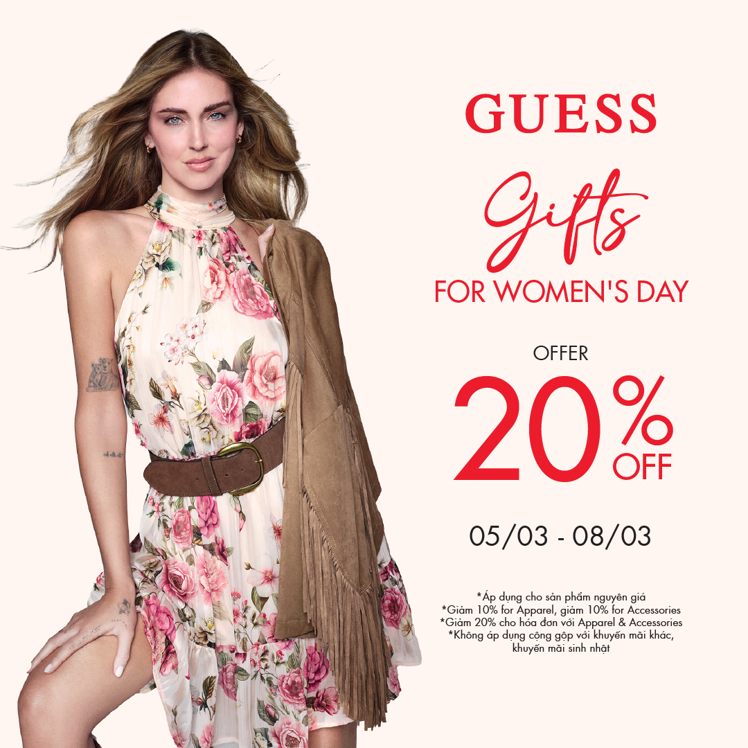 GUESS - GIFTS FOR WOMEN'S DAY - OFFER 20% OFF