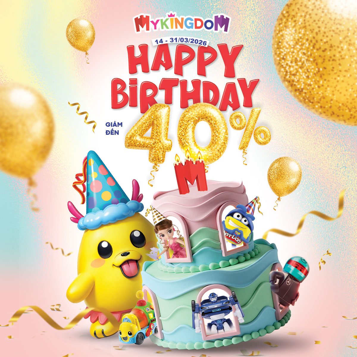 SINH NHẬT MYKINGDOM – 16 NĂM LỚN CÙNG BÉ YÊU 🎂🎉