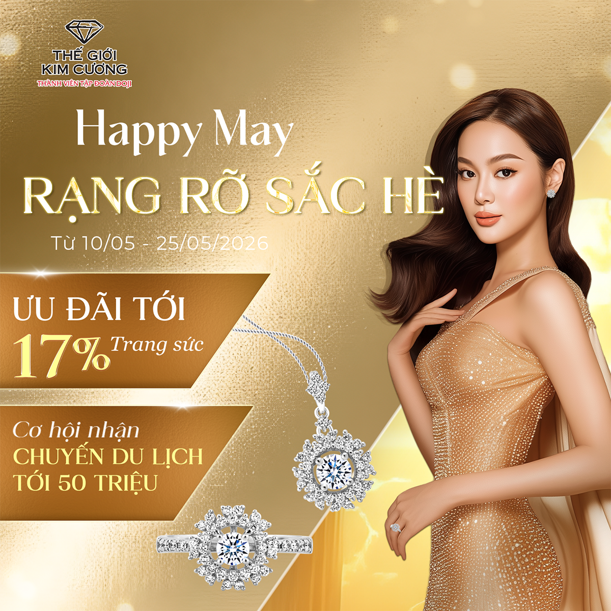 HAPPY MAY – SHINE BRIGHT THIS SUMMER: SHOP JEWELRY FROM UNDER 10 MILLION VND
