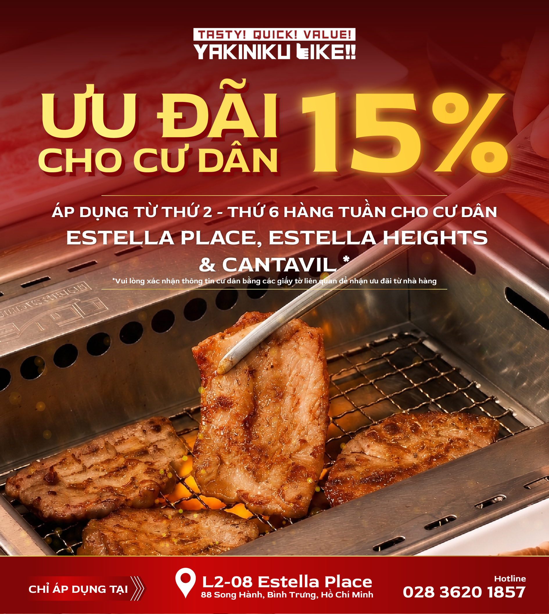 🥰ƯU ĐÃI 15% ĐẶC QUYỀN DÀNH CHO CƯ DÂN ESTELLA