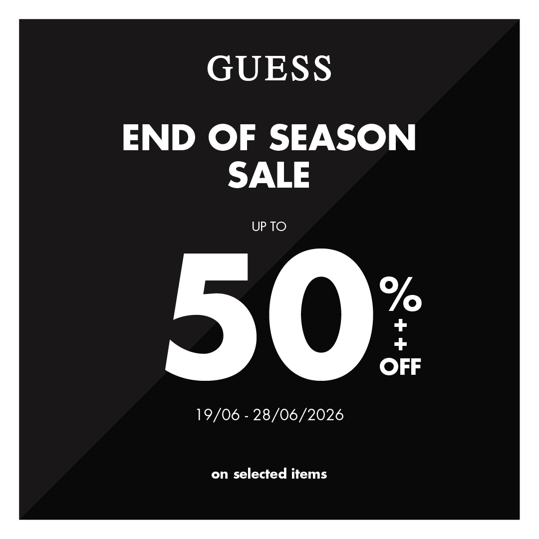 GUESS - END OF SEASON SALE UP TO 50%++ OFF