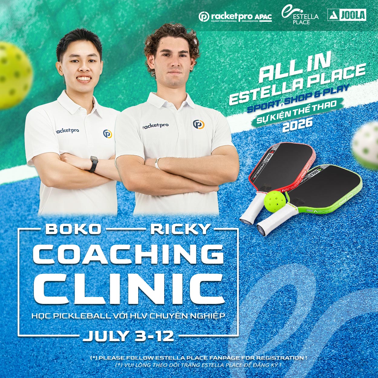 ĐỪNG BỎ LỠ COACHING CLINIC ĐỘC QUYỀN TẠI ESTELLA PLACE!