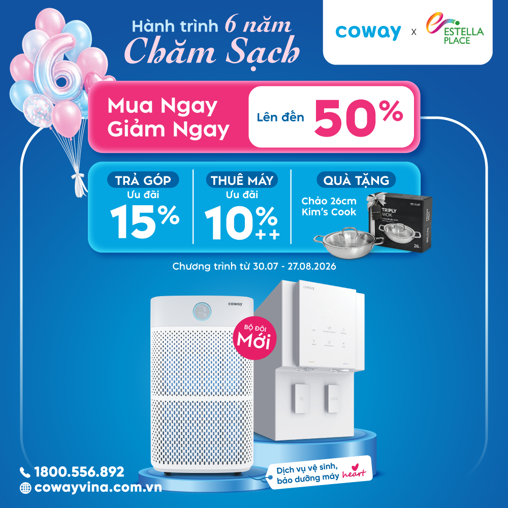 ĐẠI TIỆC SINH NHẬT 6 TUỔI COWAY VINA – HÀNH TRÌNH 6 NĂM "CHĂM SẠCH"