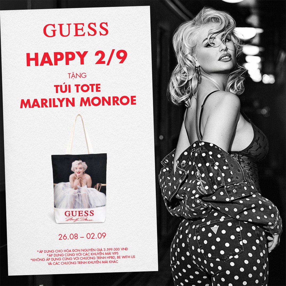 GUESS HAPPY 2/9 - TẶNG TÚI TOTE MARILYN MONROE