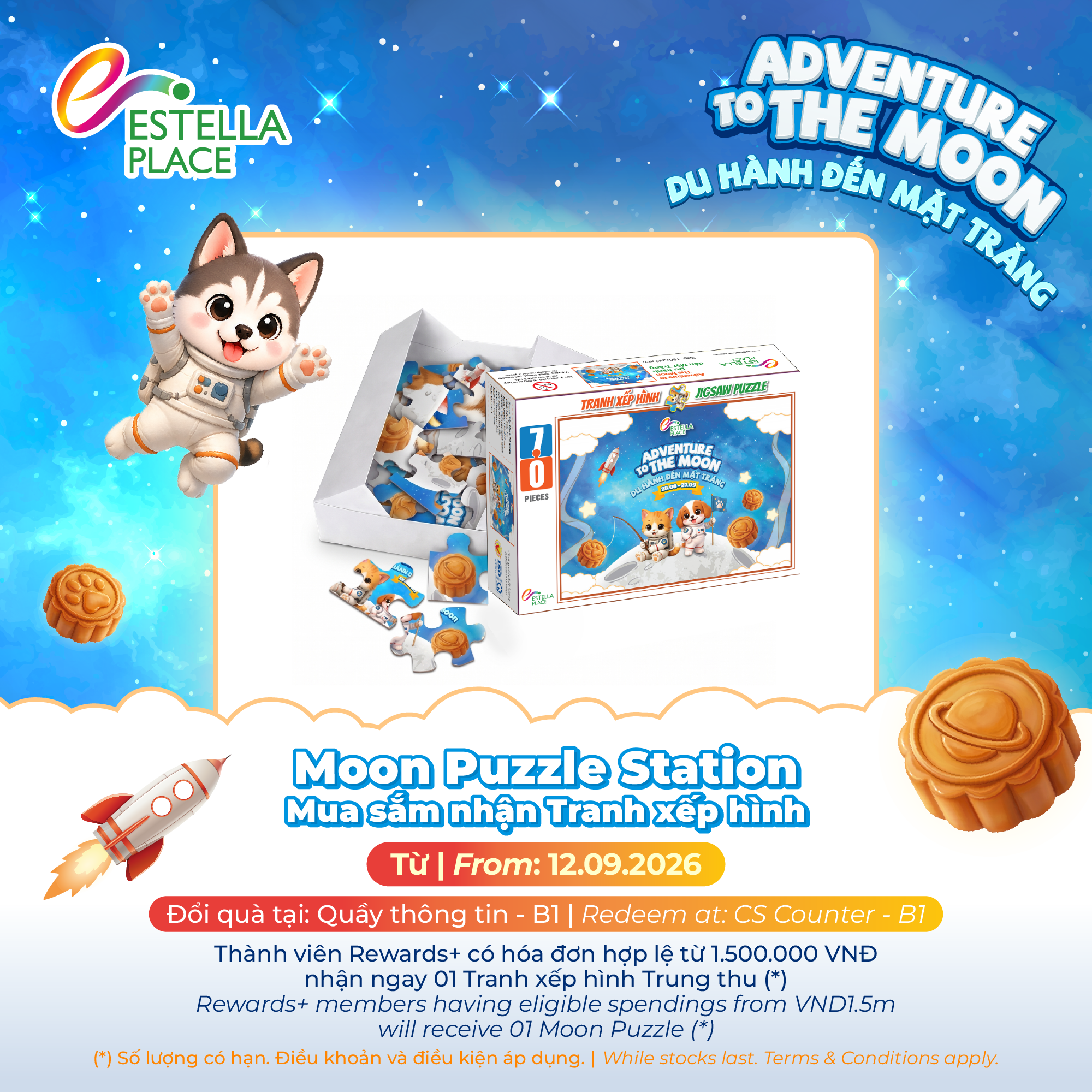 ADVENTURE TO THE MOON | MID-AUTUMN GIFT REDEMPTION AT ESTELLA PLACE