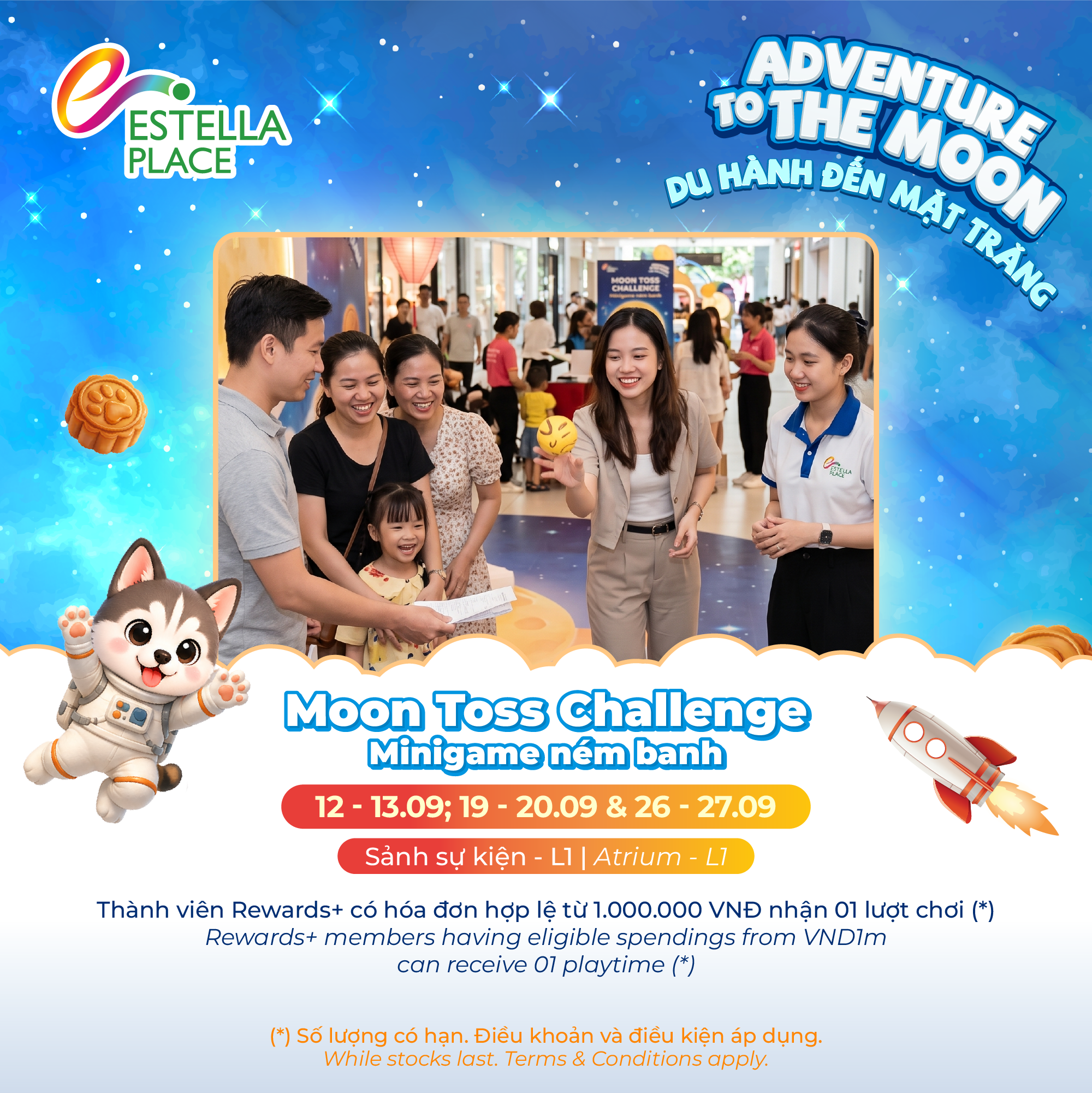ADVENTURE TO THE MOON - JOIN THE MOON TOSS CHALLENGE